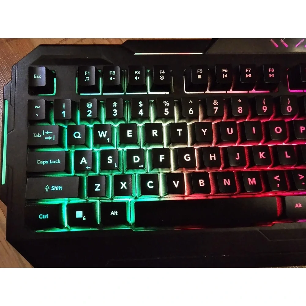 Bugha LED Gaming USB RGB Keyboard Light Up Keyboard‎ Gaming Keyboard
